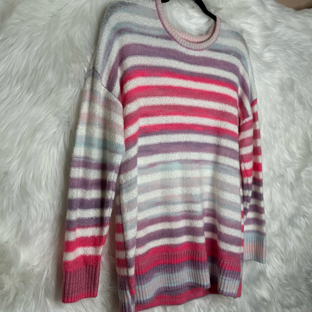 Torrid Multicolor Stripe Pullover Drop Shoulder S… - image 5